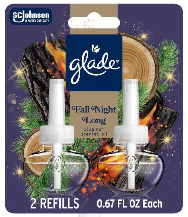 Main image of PlugIns Scented Oil 2 Refills, Air Freshener, Fall Night Long, 1.34 fl oz, Pack of 2