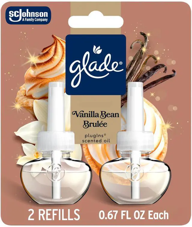 Main image of PlugIns Scented Oil 2 Refills, Air Freshener, Vanilla Bean Brulee, 1.34 fl oz, Pack of 2