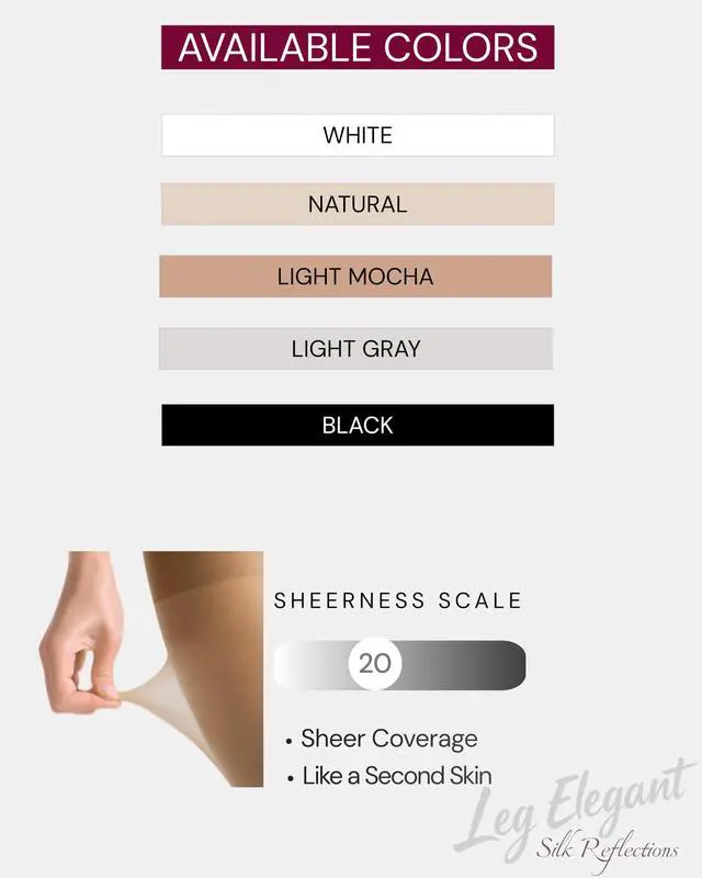 Alt view image 3 of 6 - 3 Pairs Sheer Tights Women's 20D Ultra Sheer Pantyhose with Control Top (Nude-Natural, L)