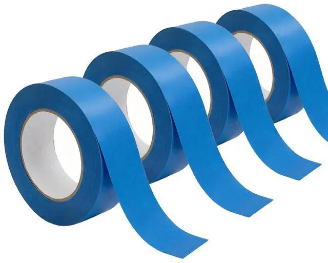 Main image of Blue Tape, Premium Painters Tape, Masking Tape, No Residue, Easy Removal, Paint Tape for Multi-Purpose, Painting, Painter's, DIY Crafts Arts, 4 Rolls,0.94IN (60yd*4=240yd) Decoration Labeling