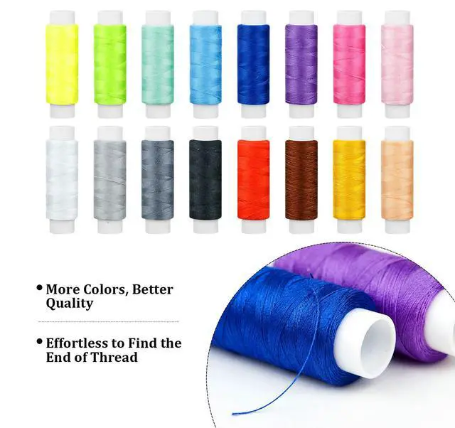 Alt view image 5 of 7 - 130 Pcs Mini Sewing Kit for Adults, Needle and Thread Kit | Portable Sewing Supplies Accessories with Case for Travel Emergency Kids DIY