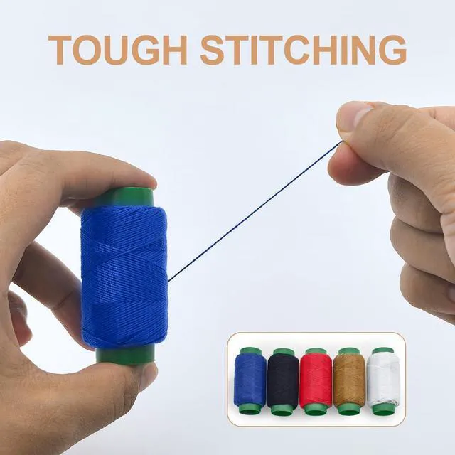 Alt view image 5 of 7 - 37PCS Sewing Kit for Beginners, Big Eye Stainless Steel Needles and Thread | Hand Sewing Kit with Storage Box, Embroidery Needles Thread Sewing Working Tool Kit