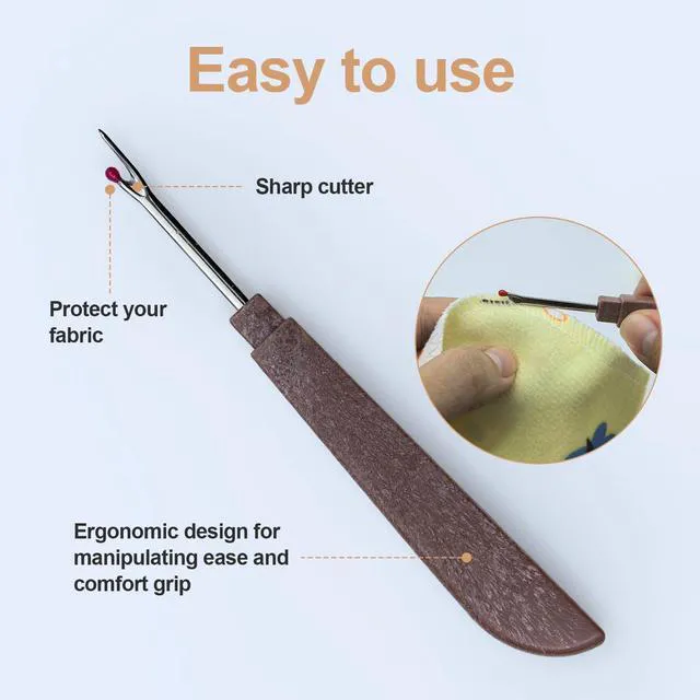 Alt view image 4 of 7 - 37PCS Sewing Kit for Beginners, Big Eye Stainless Steel Needles and Thread | Hand Sewing Kit with Storage Box, Embroidery Needles Thread Sewing Working Tool Kit