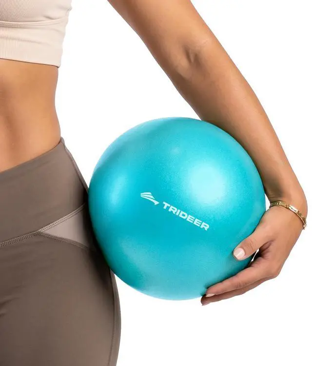 Main image of 9-Inch Pilates Ball, Small Exercise Ball Pilates Equipments for Yoga, Physical Therapy, Pregnancy, Postpartum, Core Training, Balance, Stability and Stretching, Turquoise