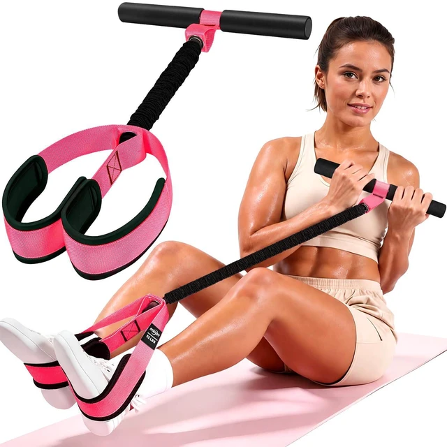 Main image of Pedal Resistance Band with Handle, Upgraded Durable Thickened Latex Tubes and Soft Foam Fabric Foot Pedal, Sit Up Exercise Equipment for Abdomen, Waist, Arm, Core/ABS, Leg, Physical Therapy