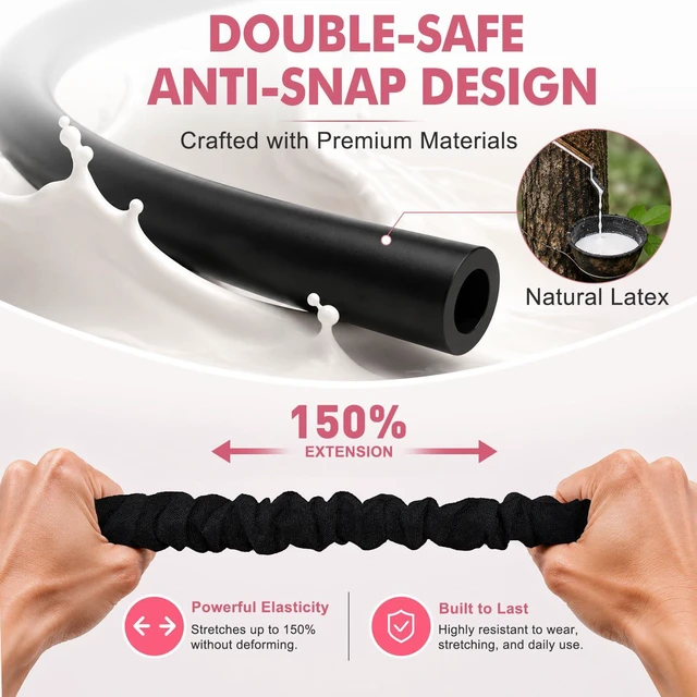 Alt view image 5 of 6 - Pedal Resistance Band with Handle, Upgraded Durable Thickened Latex Tubes and Soft Foam Fabric Foot Pedal, Sit Up Exercise Equipment for Abdomen, Waist, Arm, Core/ABS, Leg, Physical Therapy