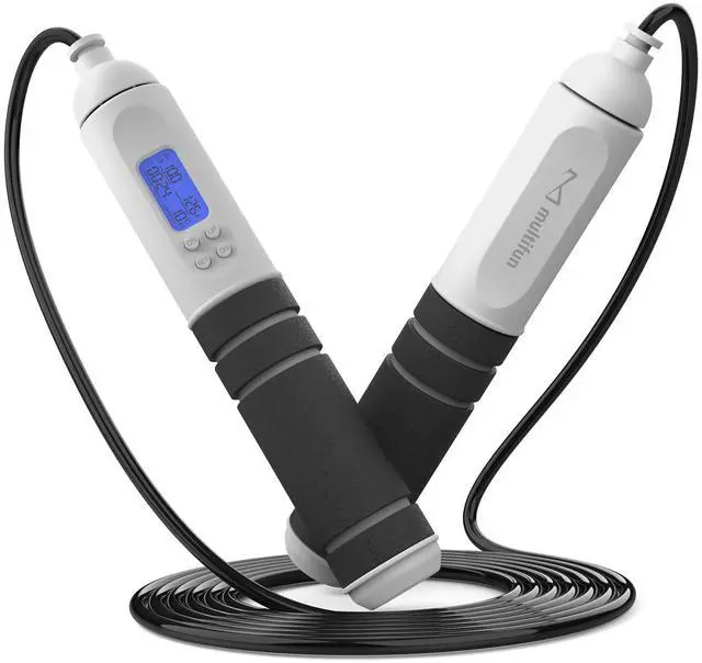 Main image of Digital Jump Rope - Smart Counter & Timer, App-Free Skipping Rope for Fitness, Tangle-Free Adjustable Rope for Men Women Kids, Cardio Workout (Check 2026 OneClip Pro for 3s Rope Swap)