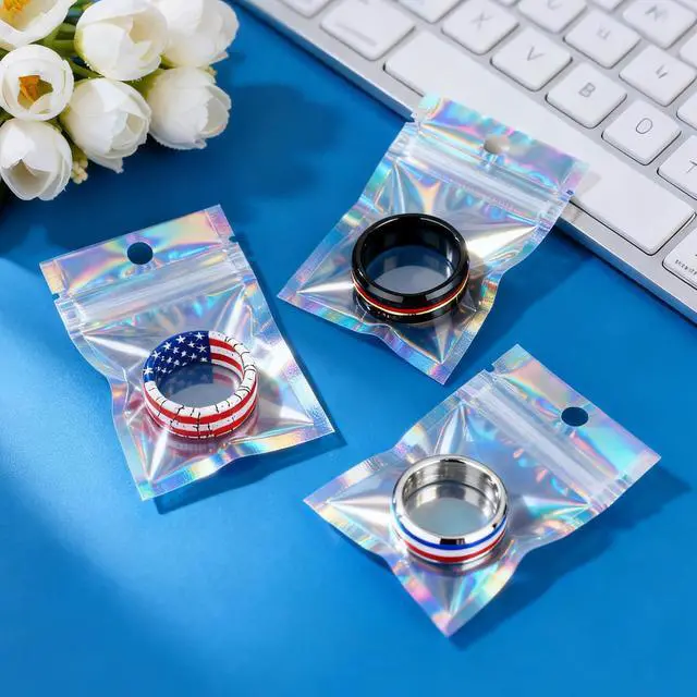Alt view image 5 of 5 - Holographic Bags, 2x2.5 inch Resealable smell proof bags for Food, Small Business and Party Favor Storage(100 Pack)