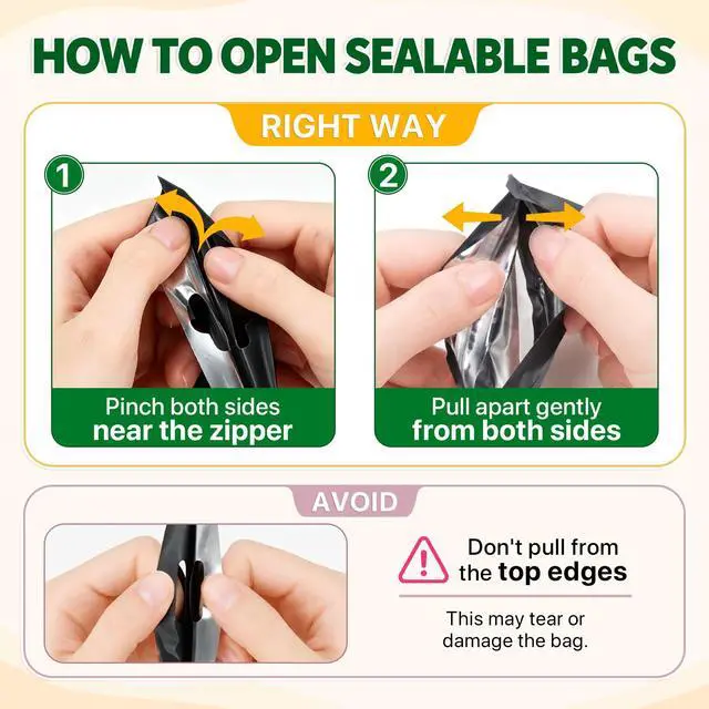 Alt view image 7 of 7 - 100PCS Mylar Bags Resealable Black Small Smell Proof Bags 2.75x3.93 | Sealable Packaging Bags Frosted Clear Window, Plastic Foil Zip Pouch Bags for Small Business Candy Treat Jewelry Food Storage