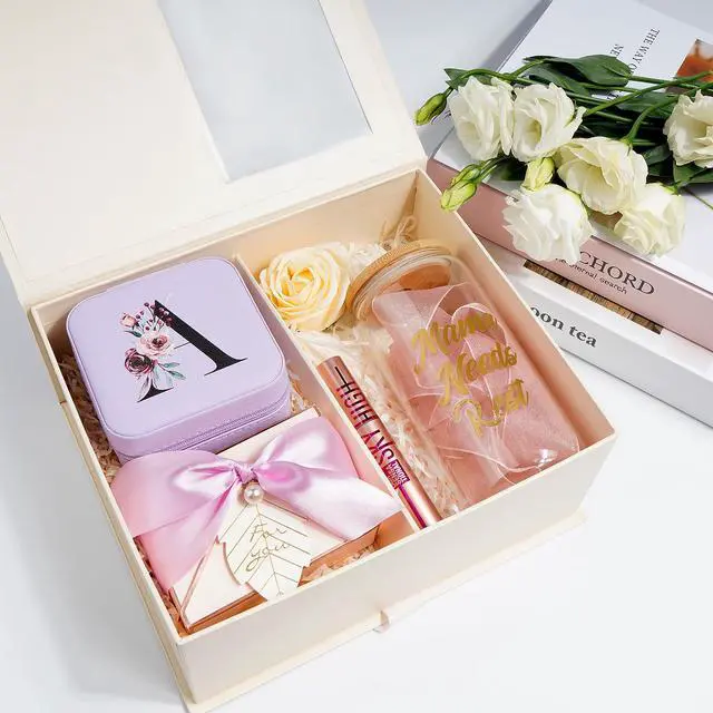 Alt view image 3 of 6 - Initial Travel Jewelry Case, Organizer, Small Box - Birthday, Graduation, Bridesmaid, Teacher Gifts for Women, Teen Girls - Essentials, Initial K