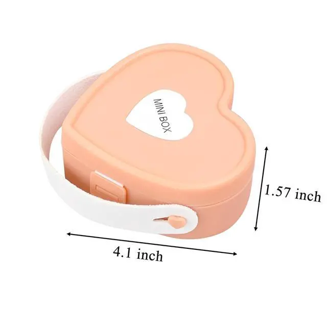 Alt view image 6 of 6 - Travel Jewelry Case for Women Mini Portable Jewelry Organizer Box Rings Necklaces Earrings Jewelry Case for Girls Gift