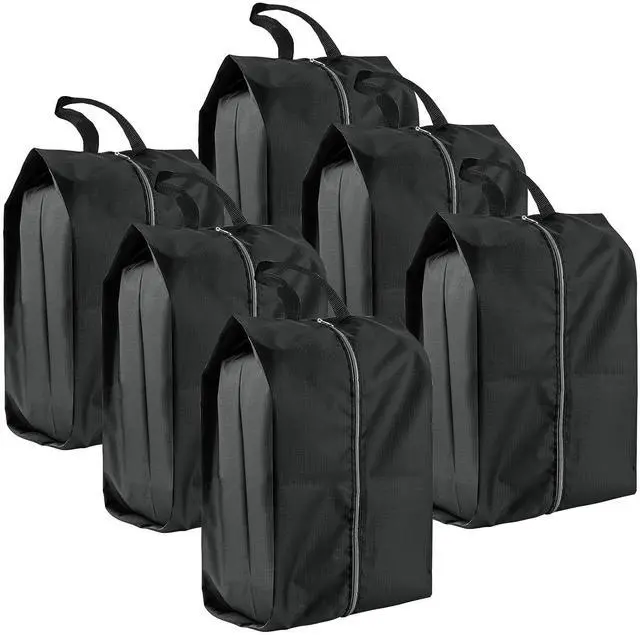 Main image of Shoe Bags for Travel, 6 Pack Extra Durable Travel Shoe Bags for Storage and Packing, Reusable Water-proof Shoe Bag with Smooth Zipper, Portable Travel Essentials