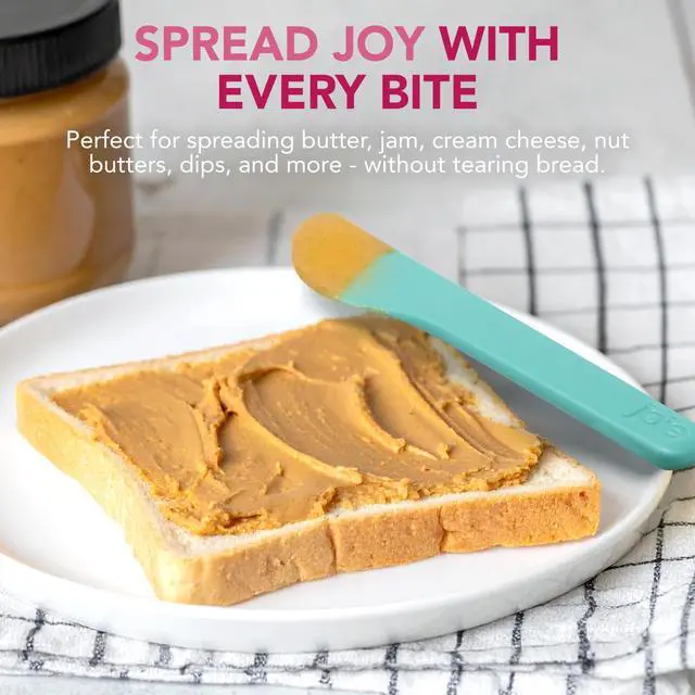 Alt view image 2 of 7 - Spreaders Set, Reusable Plastic Knives, 4-Count Assorted Colors | Ideal for Butter, Jelly, Cream Cheese, and More, BPA-Free and Dishwasher Safe