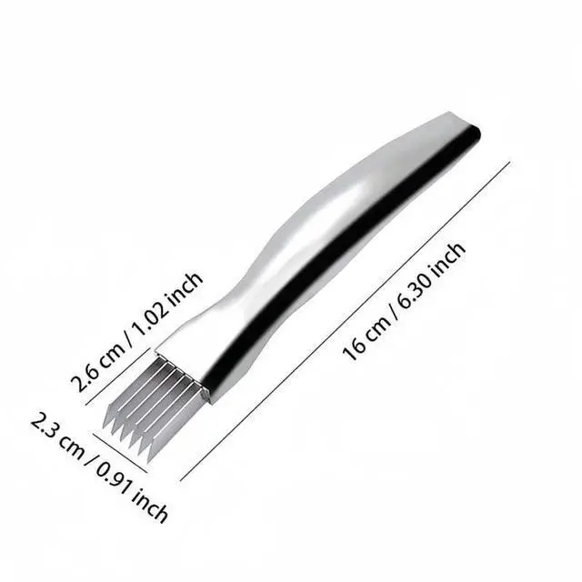 Alt view image 3 of 7 - 2024 New Shred Silk The Knife, Stainless Steel Chopped Green Onion Knife, Kitchen Vegetable Cutter Sharp Scallion Shredding Cutter Shred Knife Household Multifunctional Food Slicer Gadget