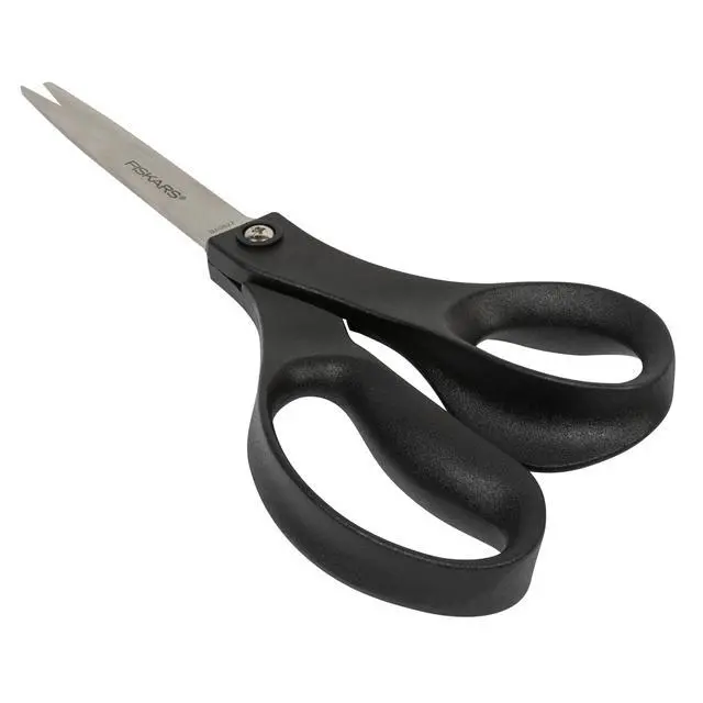 Alt view image 7 of 7 - 8" Everyday Recycled Stainless Steel Scissors, Home & Office, Gray | Ergonomic Handles, Great for Cutting Paper, Cardboard, Photos and More