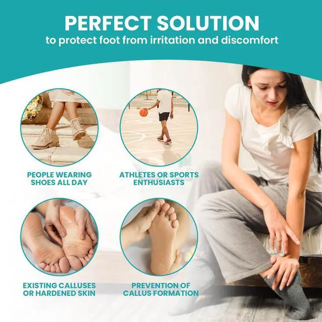 Alt view image 6 of 7 - Moleskin Strips with Adhesive Blister Prevention Pads,Beige 24 Pcs | Mole Skin Tape Stickers for Feet Heel Shoes Padding- 4 Pre-Cut Shape Blisert Bandage for Feet,Traveling Essentials