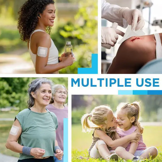Alt view image 7 of 7 - Bordered Gauze Island Dressing 4"x4" 25 ct Wrapped Gauze Pads | Non-Woven Sterile Wound Dressing with Highly Absorbent Pad,Soft and Breathable Bandages for Wounds, First Aid