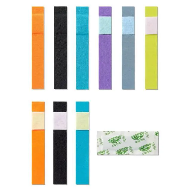 Alt view image 5 of 7 - Performance Series Antibacterial Bandages, Extreme Hold Adhesive Technology, Extra Long Flexible Fabric Bandages for Cuts, Scrapes, & Burns, Assorted Colors, 0.75 x 4.75 inches