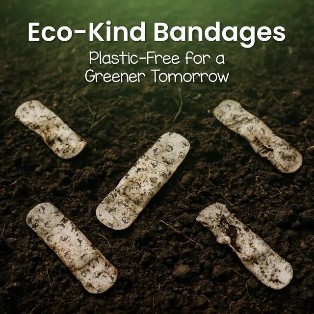 Alt view image 7 of 7 - Kids On-The-Go Natural Bamboo Adhesive Bandage Kit for Sensitive Skin, Eco-Friendly Hypoallergenic Bandages for Sensitive Skin. Non Toxic Bandages for Boys & Girls with Cute Prints, 29 ct Small