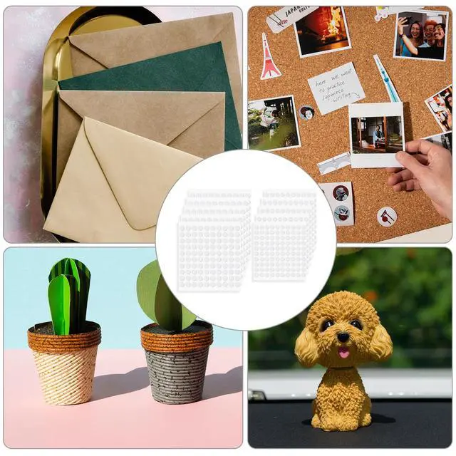 Alt view image 5 of 7 - 10 Sheet Foam Dots Double-Sided 1000 Pcs Round Adhesive 3D Craft Foam Tape for Scrapbooking Mini Foam Stickers for Art Crafts DIY Handmade Card Making (0.3 inch & 0.4 inch)