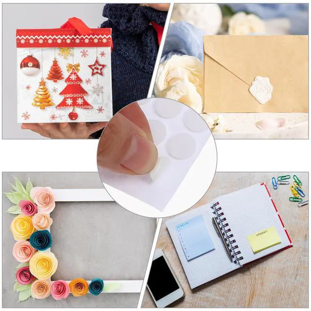 Alt view image 6 of 7 - 10 Sheet Foam Dots Double-Sided 1000 Pcs Round Adhesive 3D Craft Foam Tape for Scrapbooking Mini Foam Stickers for Art Crafts DIY Handmade Card Making (0.3 inch & 0.4 inch)