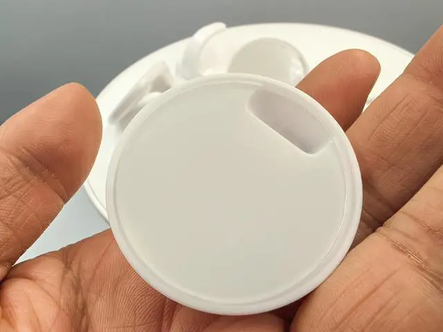 Alt view image 7 of 7 - 6 Pcs Adhesive Plastic Hooks - Small Wall Hooks for Hanging, Drill-Free, Seamless - Kitchen Bathroom - 44 * 44 * 25 mm, White (for 2.5 LB)