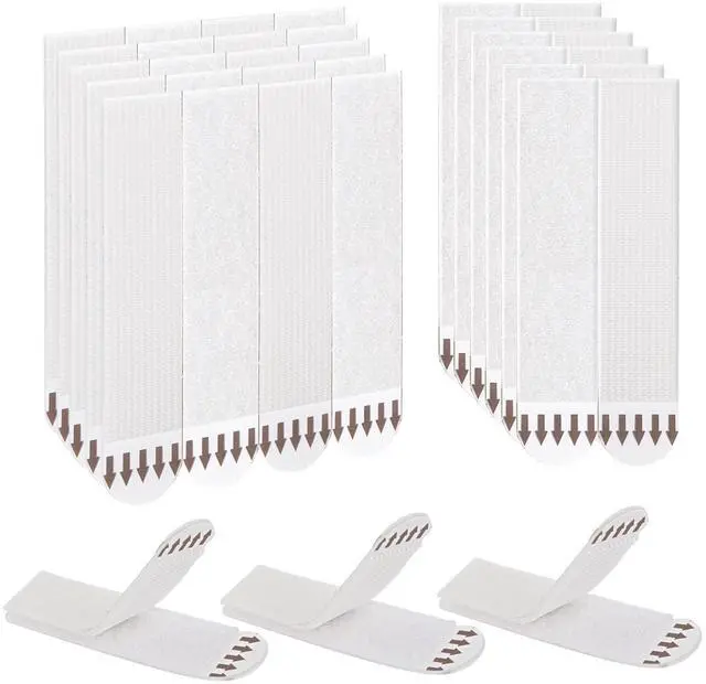 Main image of Picture Hanging Strips Heavy Duty, 24 Pairs(48 Strips) Large Picture Hangers Adhesive Strips, Hang Pictures on Wall Without Nails, Command Strips, Poster Hanging Strips Damage Free