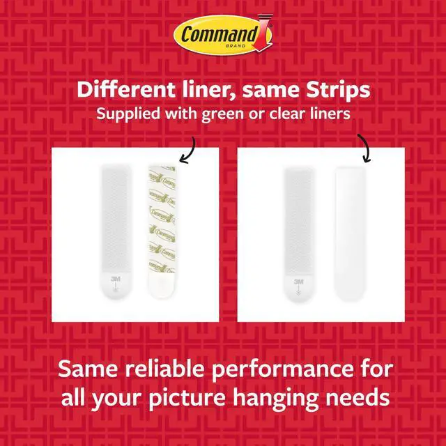 Alt view image 6 of 7 - Narrow (10 lb) Picture Hanging Strips, 12 Pairs (24 Strips) | White Picture Hanging Strips, Damage-Free Wall Hangers for Frames, No Tools Required, Ideal for Decorating Apartments, Dorms