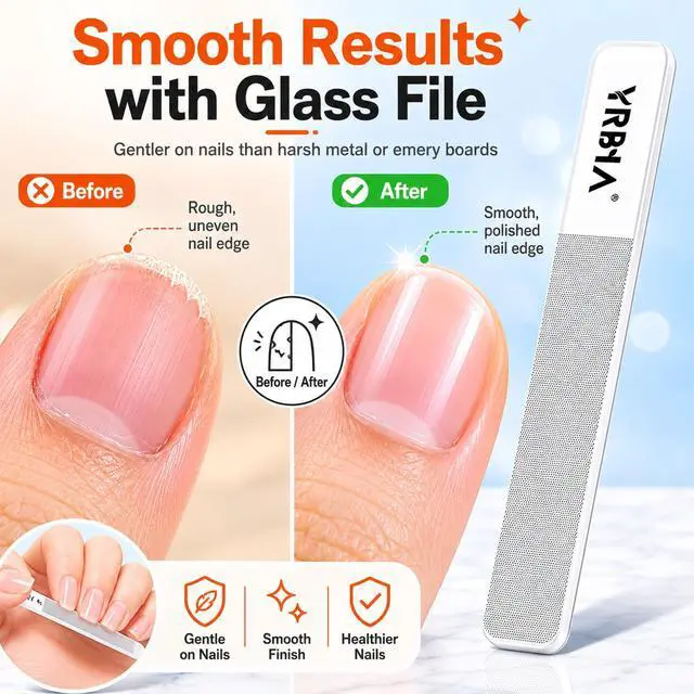 Alt view image 4 of 7 - Nail Clippers with Glass Nail File, YRBIA Ultra Sharp Nail Clipper Set, Professional Fingernail & Toenail Clippers Nail Cutter for Men and Women (Black)