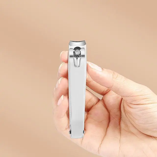 Alt view image 5 of 6 - Large Nail Clippers 2-Pack for Fingernails & Toenails, Black/Silver | Sharp Stainless Steel Nail Clippers with Built-in Nail File, Manicure Pedicure Tools for Men and Women