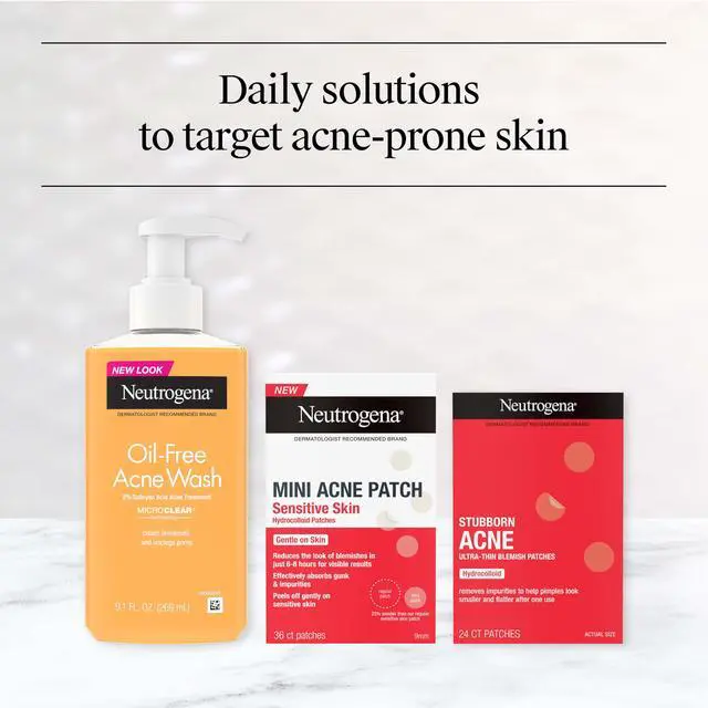 Alt view image 6 of 7 - Neutrogena Stubborn Acne Patches, Ultra-Thin Pimple Patches, 24 Ct | Hydrocolloid Absorbs Impurities, Ultra-Thin, Works Overnight, Pimple Patches