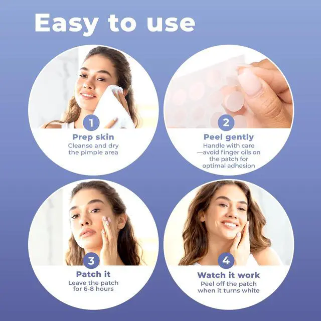 Alt view image 7 of 7 - PatchRx Salicylic Pimple Patches (120 Pack), Salicylic Acid Acne Patches with Tea Tree Oil - Zit Patch and Pimple Stickers for Face for Skin Care - Salicylic Acid Acne Dots (Packaging May Vary)