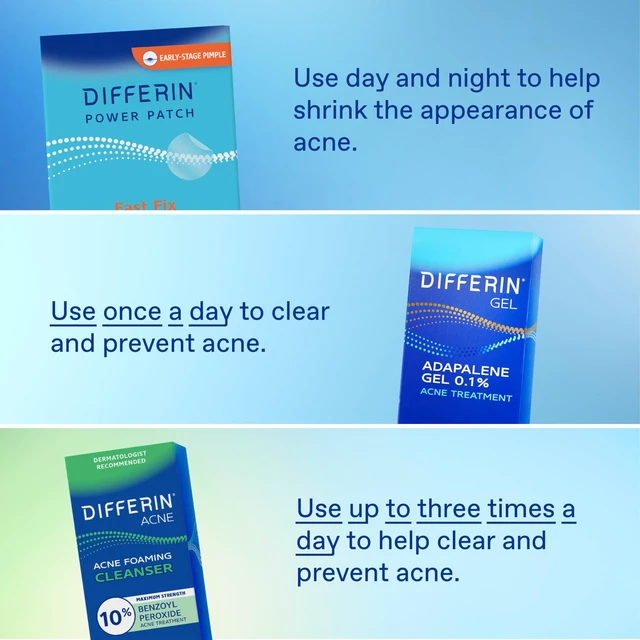 Alt view image 7 of 7 - Differin Acne Treatment Pimple Patches, Salicylic Acid & Centella, 36ct | Hydrocolloid Acne Spot Treatment, Salicylic Acid + Centella, Day & Night, Fast-Acting, Dermatologist Tested, Acne-Prone Skin