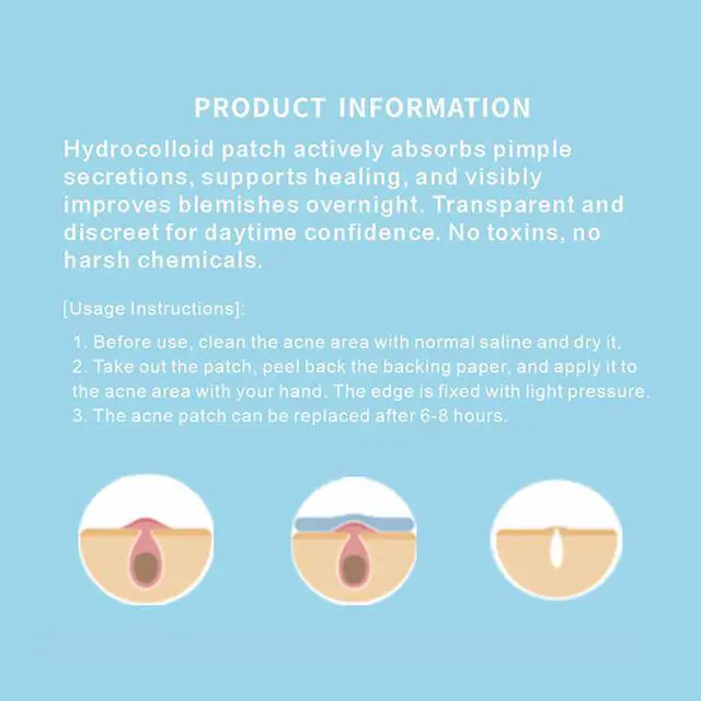 Alt view image 6 of 6 - ANNISHER 5 Size Acne Spot Dots Acne Pimple Patches for Covering Zits Blemishes Ultra Thin Spot Stickers for Face 10Pcs(450 Patches)