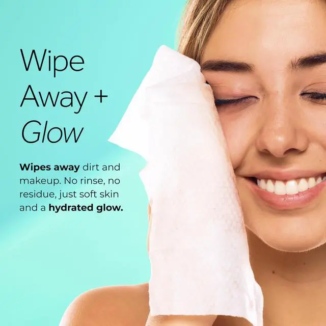 Alt view image 4 of 7 - PONDS Micellar Makeup Remover Wipes, Removes Waterproof Mascara, with Aloe Vera & Vitamin B3, Alcohol-Free Facial Cleansing Wipes for Dry Skin, 25 Count