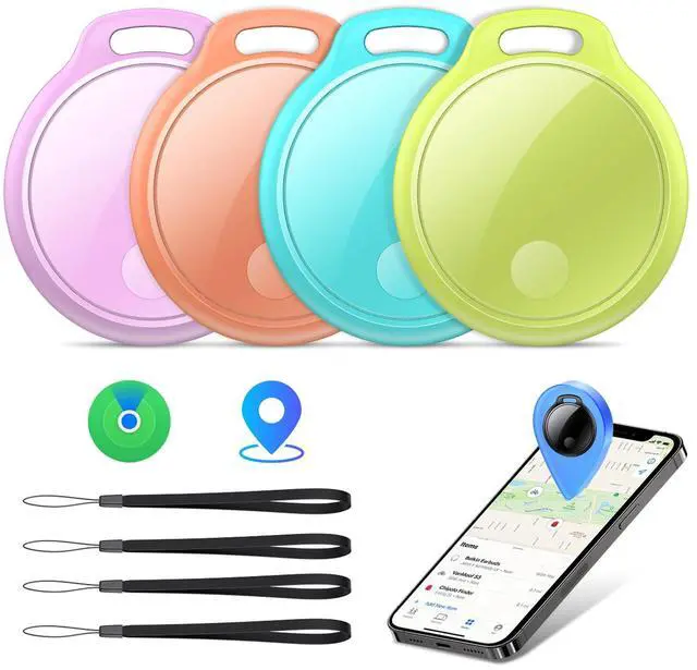 Main image of Air Tracker Tags-4 Pack: Smart Bluetooth Tracker, Compatible with Apple Find My APP (iOS Only) Replaceable Battery, IP67 Waterproof, Suitable for Luggage, Wallets, Backpacks, Keys Tracking Tag