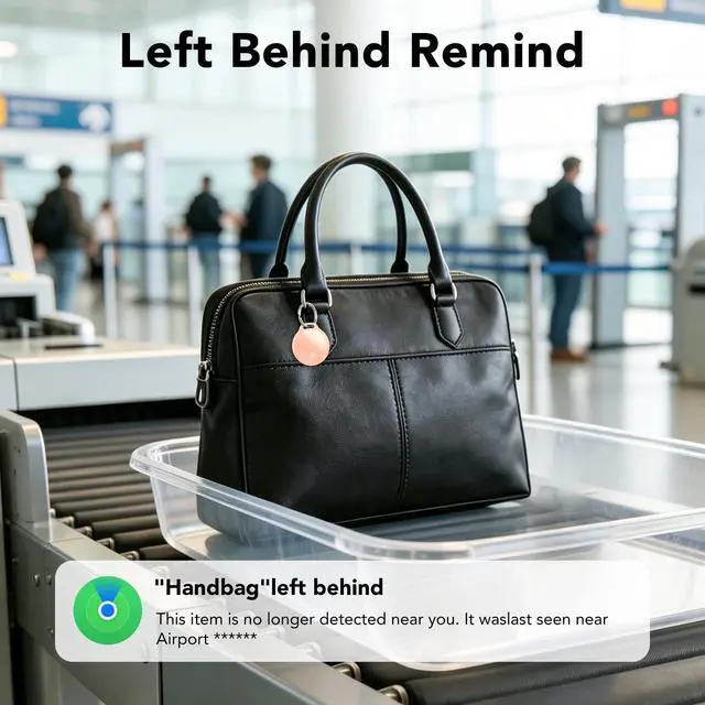 Alt view image 5 of 7 - Air Tracker Tags-4 Pack: Smart Bluetooth Tracker, Compatible with Apple Find My APP (iOS Only) Replaceable Battery, IP67 Waterproof, Suitable for Luggage, Wallets, Backpacks, Keys Tracking Tag