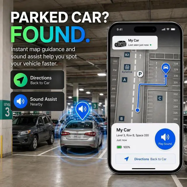 Alt view image 4 of 7 - GPS Tracker for Vehicles, Mini Hidden Magnetic Car Locator with Real-Time Tracking, Works with Apple Find My, No Monthly Fee or SIM Card, IP67 Waterproof, 365-Day Battery, iOS Only, Black