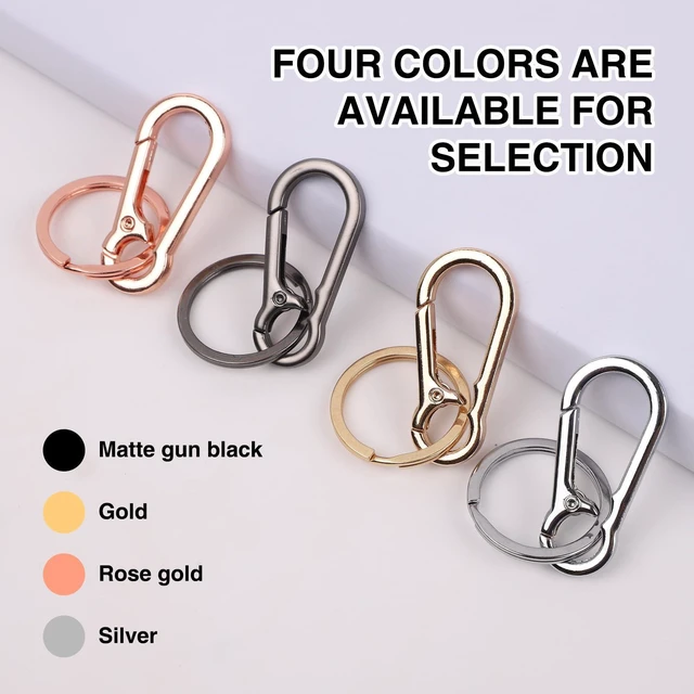 Alt view image 3 of 7 - LOGJAM 8 PCS Metal Keychains for Women Men, Cute Cool Carabiner Key Chain Ring Clip Holder Organizer Key Finder for Home Car Accessories