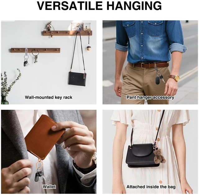 Alt view image 6 of 7 - LOGJAM 8 PCS Metal Keychains for Women Men, Cute Cool Carabiner Key Chain Ring Clip Holder Organizer Key Finder for Home Car Accessories