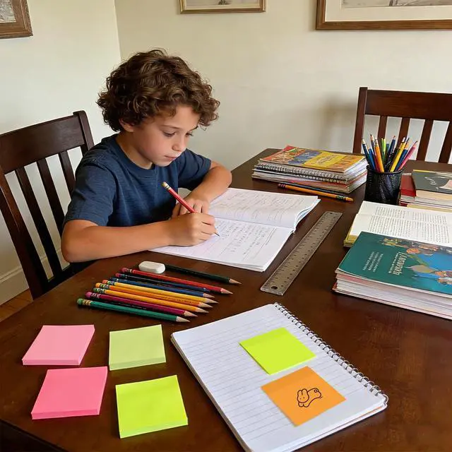 Alt view image 5 of 5 - 3x3 Inch 8 Pack Self-Stick Sticky Notes, 480 Total Sheets, Colorful Memo Pads for Home, Office & School