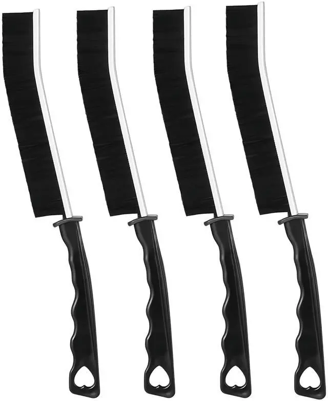 Main image of 4 Pack Hard Bristle Crevice Cleaning Brushes Set Multipurpose Gap Grout Scrubber Small Scrub Brush Cleaning Tools for Shower Window Tracks Sliding Door Bathroom Sink Detailing Narrow Space Wash Toilet