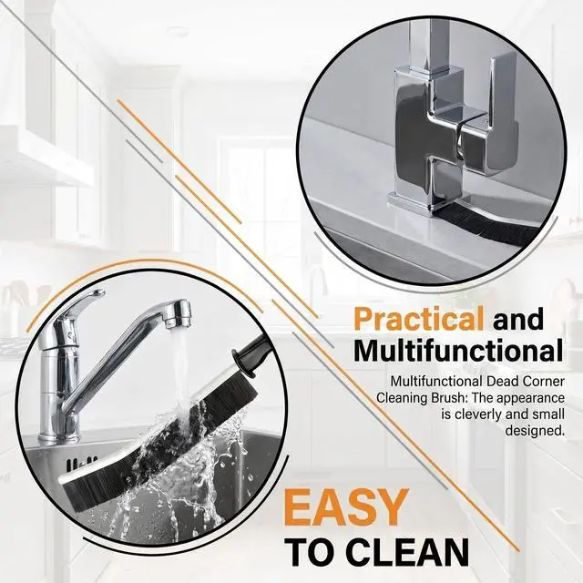 Alt view image 7 of 7 - 4 Pack Hard Bristle Crevice Cleaning Brushes Set Multipurpose Gap Grout Scrubber Small Scrub Brush Cleaning Tools for Shower Window Tracks Sliding Door Bathroom Sink Detailing Narrow Space Wash Toilet
