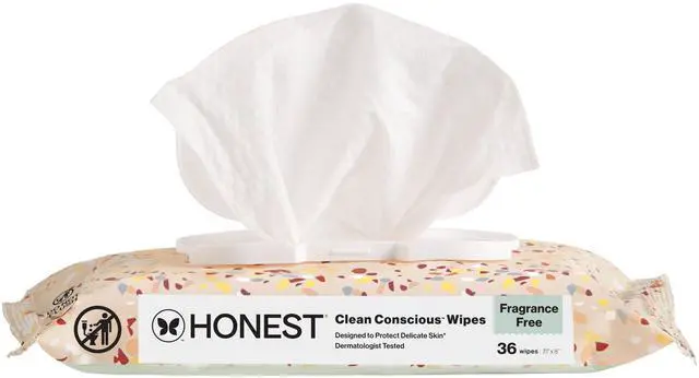 Main image of The Honest Company Multi-Use Baby Wipes, Terrazzo, 36 Count | Baby Wipes, 36 Ct. Hypoallergenic, Plant-Based, 99% Water, Dermatologist Tested, Compostable. For Sensitive Skin.
