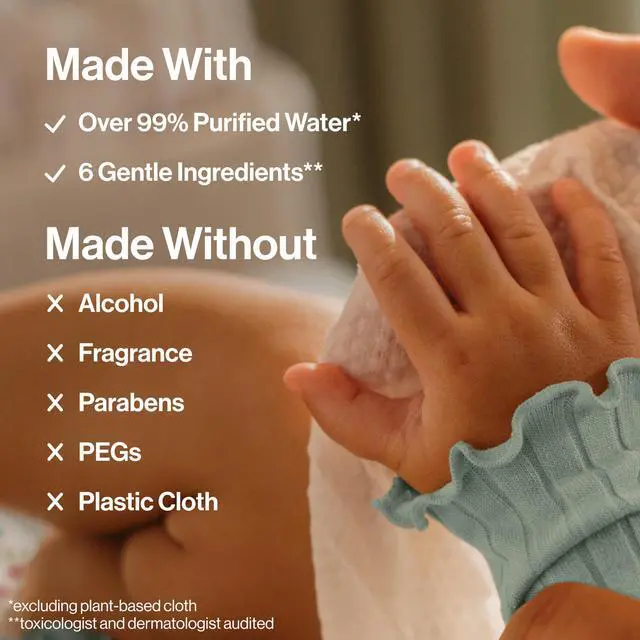 Alt view image 3 of 7 - The Honest Company Multi-Use Baby Wipes, Terrazzo, 36 Count | Baby Wipes, 36 Ct. Hypoallergenic, Plant-Based, 99% Water, Dermatologist Tested, Compostable. For Sensitive Skin.