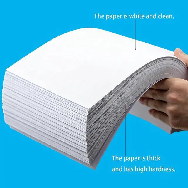 Alt view image 3 of 7 - 8.5" x 11" Copy Printer Paper - 100 Sheets/200 Pages Premium Inkjet & Laser Paper, 20lb Blank Papers, Letter Size Printing in Office/School/Home