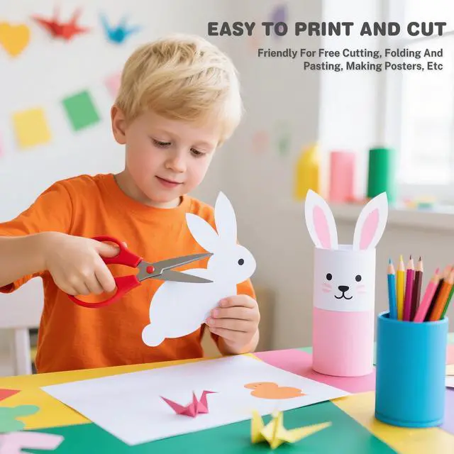Alt view image 5 of 7 - White Cardstock 8.5 X 11, 40 Sheets Card Stock, 75lb/ 200gsm Copy Paper | Ciphyfee Cardstock Printer Paper For Art, Drawing, Invitations, DIY Cards, Watercolor, Construction, School & Office Supplies