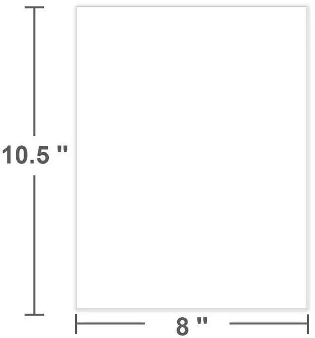 Alt view image 2 of 7 - 8" x 10.5" Blank Printer Paper - 100 Sheets/200 Pages Blank Loose-Leaf Papers, Copy Paper Printing in Office/Home/School, 100gsm Blank Paper