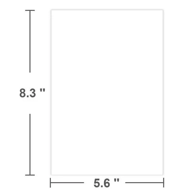 Alt view image 2 of 7 - Half Letter Blank Printer Paper, 80 Sheets/160 Pages, 100gsm Blank Copy Paper, Blank Paper for Office & School, Perfect for Bullet Journal & Note Taking, 5.6" x 8.3"