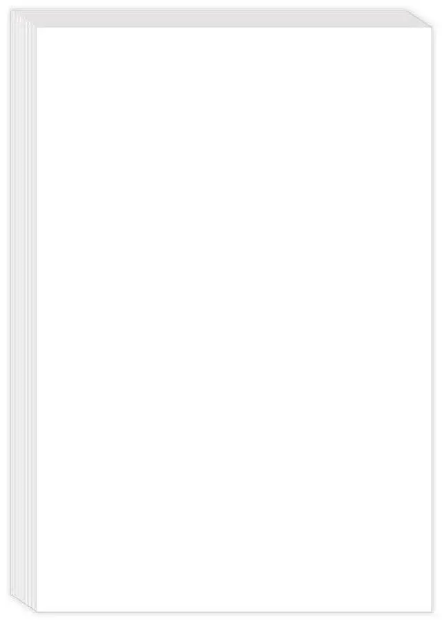 Main image of Half Letter Blank Printer Paper, 80 Sheets/160 Pages, 100gsm Blank Copy Paper, Blank Paper for Office & School, Perfect for Bullet Journal & Note Taking, 5.6" x 8.3"